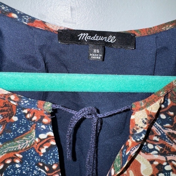 EUC Madewell Flutter Sleeve Boho Mini Dress Size XS - Picture 3 of 7